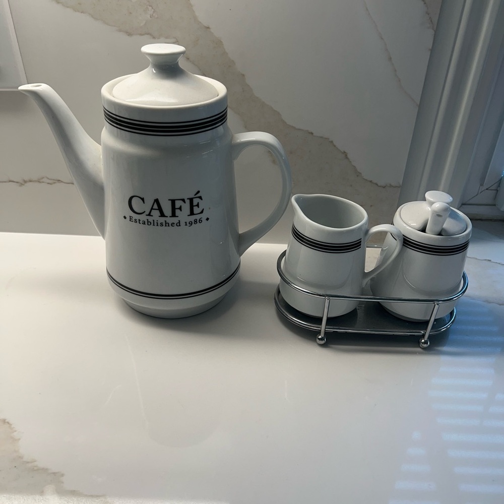 Pottery Barn Coffee Carafe Set